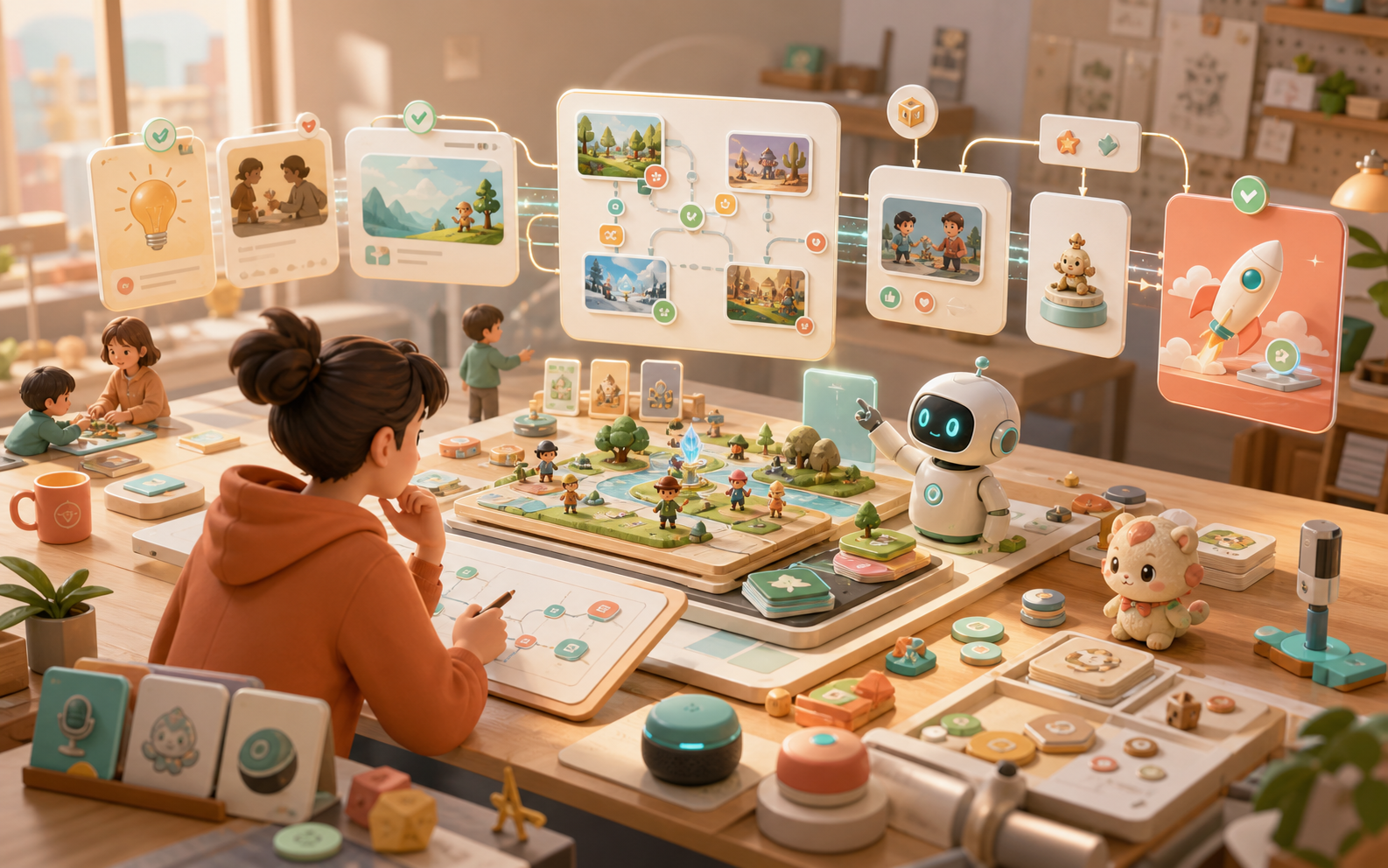 AIGG 创作者工作室 AI 游戏创作平台愿景图